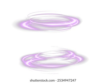 Festive pink stripe on white background. pink curl twirl for the holidays. pink colored curve rope. Vector png twirl, line, curve, rope, stripe design element.