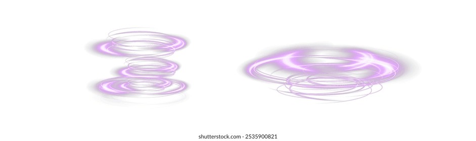 Festive pink stripe on white background. pink curl twirl for the holidays. pink colored curve rope. Vector png twirl, line, curve, rope, stripe design element.	