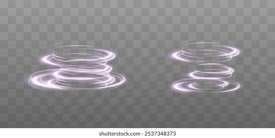 Festive pink stripe on white background. pink curl twirl for the holidays. pink colored curve rope. Vector png twirl, line, curve, rope, stripe design element.	
