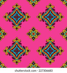 Festive Pink vector abstract geometric pattern pop art style