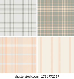 Festive plaid bundle built for product mockups. New Year tartan backgrounds enhance presentation. Vector clarity supports realism.