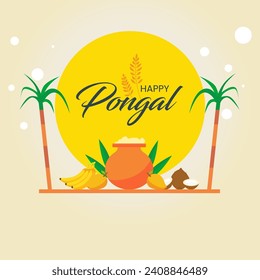 A Festive Pongal Feast Sweet and Savory Dishes to Mark the Harvest. Pongal Greetings Share the Joy of the South Indian Harvest Festival