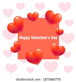 festive poster "Happy Vilentine's Day"