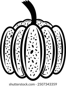 Festive Pumpkin Vector – Perfect for Fall and Halloween Projects	
