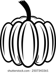 Festive Pumpkin Vector – Perfect for Fall and Halloween Projects	
