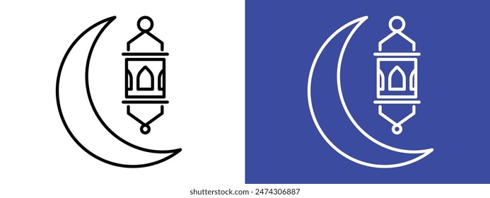 Festive Ramadan Lantern Icon Perfect for Holiday Celebrations