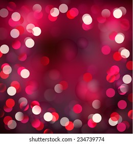 Festive realistic  background with defocused lights - eps10