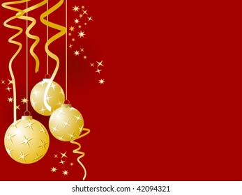 Festive red Christmas background