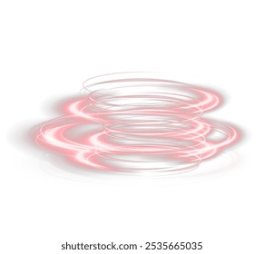 Festive red stripe on white background. red curl twirl for the holidays. red colored curve rope. Vector png twirl, line, curve, rope, stripe design element.	
