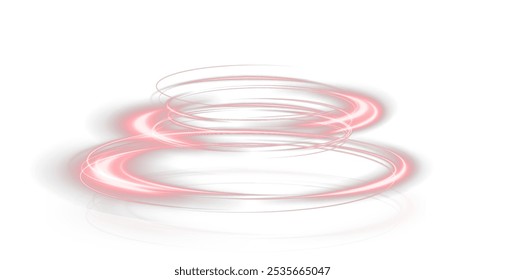 Festive red stripe on white background. red curl twirl for the holidays. red colored curve rope. Vector png twirl, line, curve, rope, stripe design element.	
