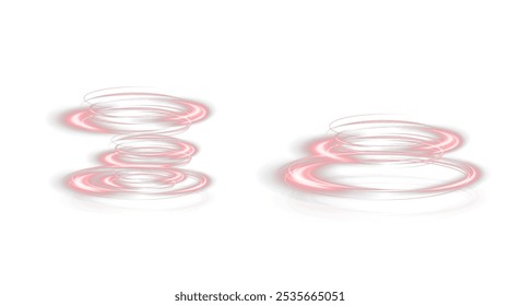 Festive red stripe on white background. red curl twirl for the holidays. red colored curve rope. Vector png twirl, line, curve, rope, stripe design element.	
