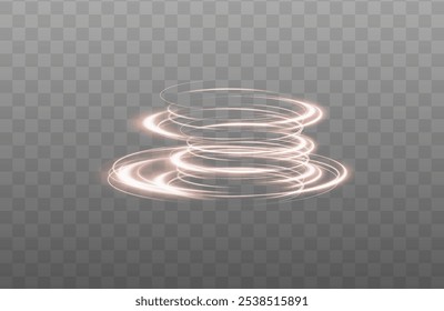 Festive red stripe on white background. red curl twirl for the holidays. red colored curve rope. Vector png twirl, line, curve, rope, stripe design element.