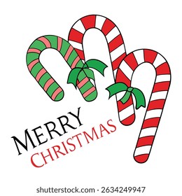 Festive red and white candy canes bring sweet holiday cheer, perfect for decorating trees, gifting, or enjoying as a classic Christmas treat. Merry Christmas magic!

