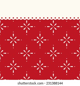 Festive retro Christmas abstract background in traditional colors