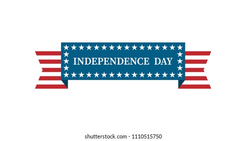 Festive ribbon of the Independence Day