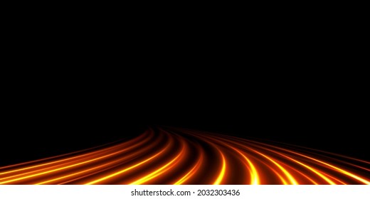  Festive road made of golden lines. Light pedistal. Luminous golden fast moving lines. Line light gold PNG. Light golden Twirl.
Curve light effect of golden line.
Vector PNG