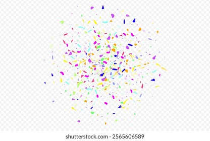 Festive Round Abstract Vector Transparent Background. Saturated Carnival Sand Design. Intense Grit Independence Wallpaper. Rainbow Splash Happy Pattern.