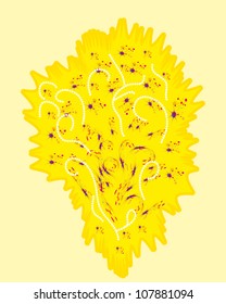 festive salute on the isolated background. Vector illustration
