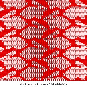 Festive seamless knitted pattern with a bright pattern. Festive seamless knitted pattern with a bright pattern.