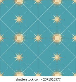 Festive seamless pattern. 1920s style. Abstract elegance compositions. Simple light print for clothes, postcards, scrapbook, package, curtains, tablecloths or bedding. Vector EPS 10