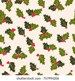Festive seamless pattern in bright poinsettia. Liberty order. Holiday floral christmas background for wallpapers, textile, wrapping paper.