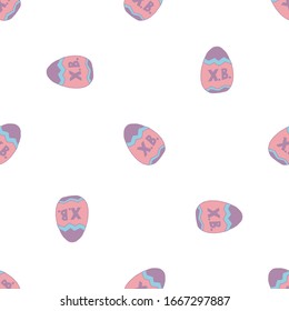 Festive seamless pattern. Colorful vector nature background. Spring holiday celebration poster design template.