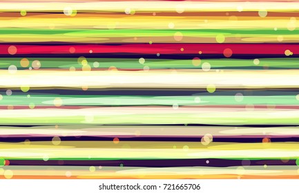 Festive Seamless Pattern with Confetti. Striped Texture with Glitter. Greetings Card, Cover, Banner, Cloth, Textile, Ad Background. Festive, Celebration, Birthday, Party, Holiday Pattern