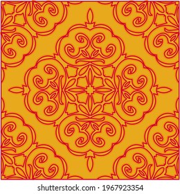 Festive seamless vector pattern . Great for wrapping paper and wallpaper. Abstract background with repeating patterns .