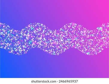 Festive Serpentine. Carnival Sparkle. Pink Disco Burst. Laser Concept. Unicorn Confetti. Digital Poster. Modern Design. Glare Birthday Explosion. Purple Festive Serpentine