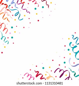 Festive serpentine concept background. Flat illustration of festive serpentine vector concept background for web design