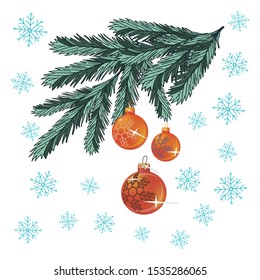 festive set,  isolated vector elements for Christmas and New year decoration, doodle. Snowmen, snowflakes, Christmas balls