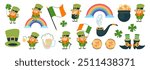 A festive set of vectors for St. Patrick