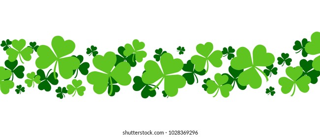 Festive Shamrock Background