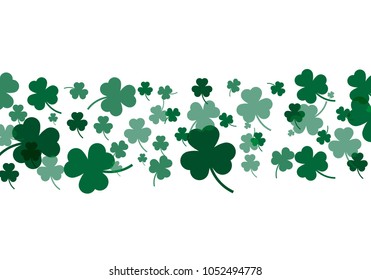 Festive Shamrock Background