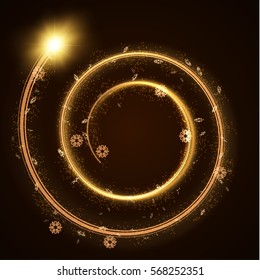 Festive shiny spiral vector background. Eps10.