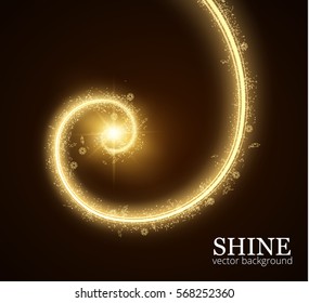 Festive shiny spiral vector background. Eps10.