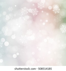 Festive silver background with bokeh