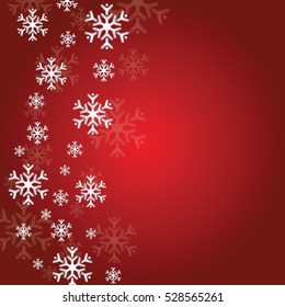 Festive snowflake vector background.
