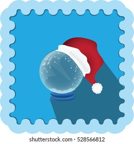 Festive snowflake vector background