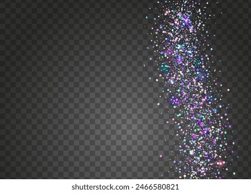 Festive Sparkle. Cristal Design. Purple 3d Background. Unicorn Effect. Party Confetti. Modern Dust. Disco Birthday Explosion. Light Pattern. Pink Festive Sparkle