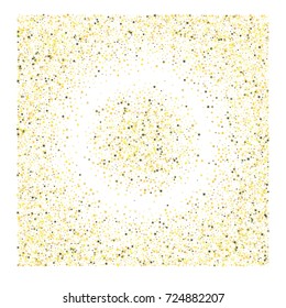 Festive sparkles, gold, silver confetti. Vector celebration rich VIP premium glitter background. New year, Christmas, birthday, anniversary holiday festive sparkles. Gold, silver stars confetti shine.