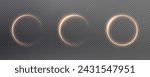 Festive sparkling frame, circle, ring png. Festive circle, ring, frame, for cards, invitations, banners, adverts. Neon frame, set of geometric frames.	
