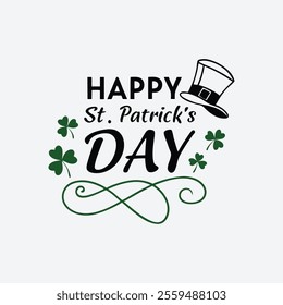 Festive St. Patrick's Day vector artwork featuring Irish-themed elements like shamrocks, leprechaun hats, and green designs. Perfect for celebrations, cards, and decor.