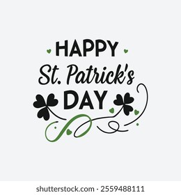 Festive St. Patrick's Day vector artwork featuring Irish-themed elements like shamrocks, leprechaun hats, and green designs. Perfect for celebrations, cards, and decor.