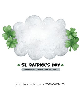Festive St. Patrick's Day Watercolor Leprechauns, Rainbows, Lucky, Pot of gold