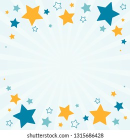 Vector de diseño de fondo de estrellas festivas