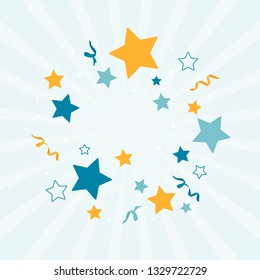 Festive stars background design vector