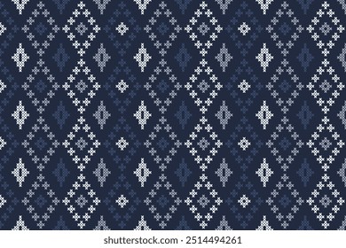 Festive Sweater Design. Seamless Knitted Pattern