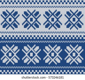 Festive Sweater Design. Seamless Knitted Pattern