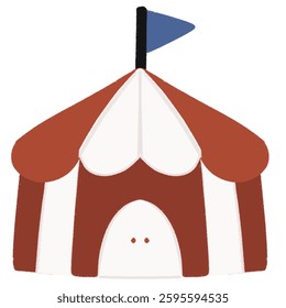 Festive Tent Circus Red and White